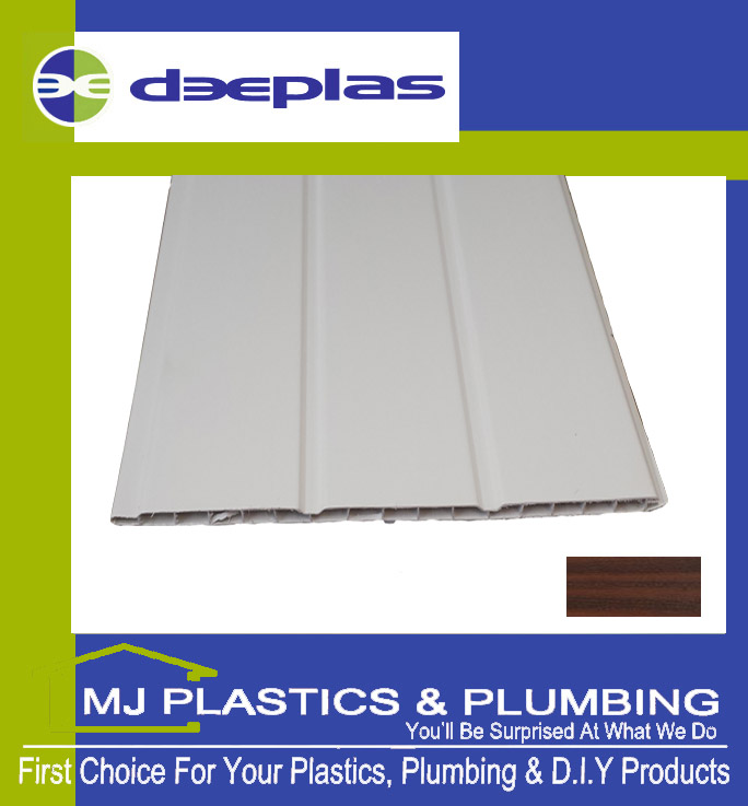 Deeplas Hollow Cladding (Soffit Board) 300mm - Rosewood